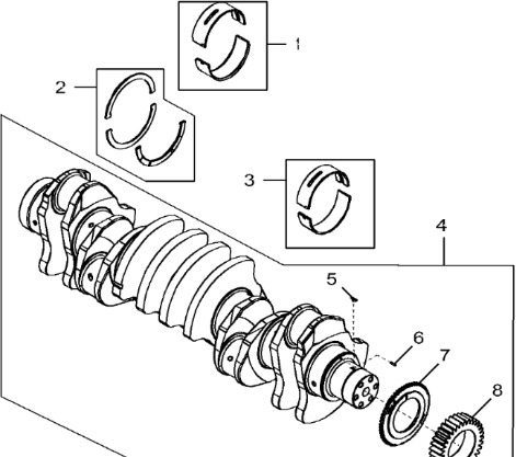 John Deere 9470RX - Wał korbowy RE522871 (Silnik) - Στροφαλοφόρος για Γεωργικά μηχανήματα: φωτογραφία 1 John Deere 9470RX - Wał korbowy RE522871 (Silnik) - Στροφαλοφόρος για Γεωργικά μηχανήματα: φωτογραφία 1