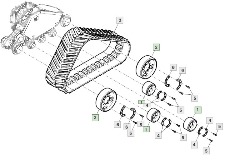 John Deere - koło gąsienicy napędu AXE48232 AXE25456 NOWE! - Ερπύστρια για Γεωργικά μηχανήματα: φωτογραφία 1 John Deere - koło gąsienicy napędu AXE48232 AXE25456 NOWE! - Ερπύστρια για Γεωργικά μηχανήματα: φωτογραφία 1