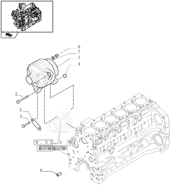 New Holland T6010 Alternator 14v, 150a, w/ pulley 84141453 - Δυναμό για Γεωργικά μηχανήματα: φωτογραφία 1 New Holland T6010 Alternator 14v, 150a, w/ pulley 84141453 - Δυναμό για Γεωργικά μηχανήματα: φωτογραφία 1