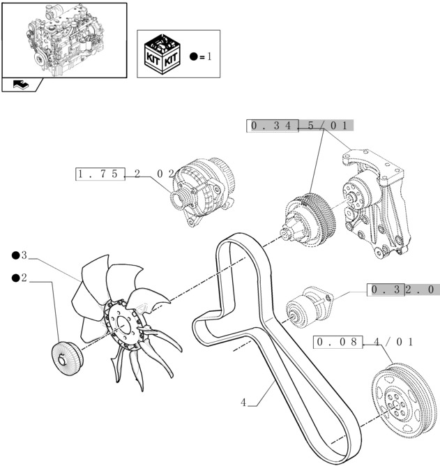 New Holland T6010 Napęd cooling fan viscous 87739304 - Ανεμιστήρας για Τρακτέρ: φωτογραφία 1 New Holland T6010 Napęd cooling fan viscous 87739304 - Ανεμιστήρας για Τρακτέρ: φωτογραφία 1