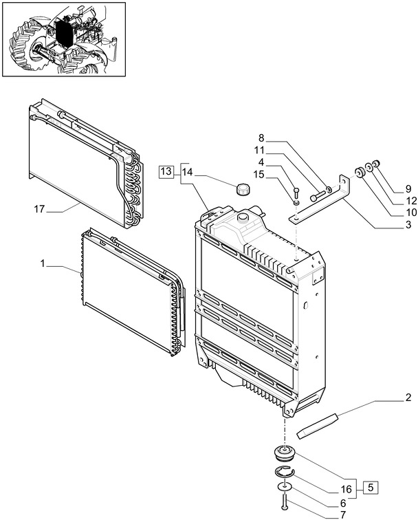 New Holland T6010 Skraplacz 84156148 - Συμπυκνωτής για Τρακτέρ: φωτογραφία 1 New Holland T6010 Skraplacz 84156148 - Συμπυκνωτής για Τρακτέρ: φωτογραφία 1