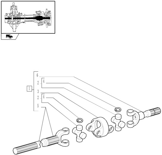 New Holland T6010 T6090 T6070 Półoś przegubowa 87361044 - Ημιαξονιο για Γεωργικά μηχανήματα: φωτογραφία 1 New Holland T6010 T6090 T6070 Półoś przegubowa 87361044 - Ημιαξονιο για Γεωργικά μηχανήματα: φωτογραφία 1
