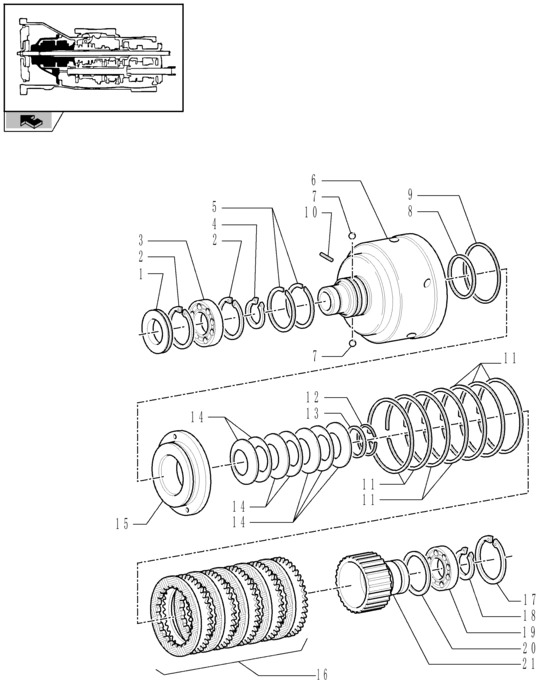 New Holland T6010 T7230 Zest napraw sprzegla 87530795 - Συμπλέκτης και ανταλλακτικά για Τρακτέρ: φωτογραφία 1 New Holland T6010 T7230 Zest napraw sprzegla 87530795 - Συμπλέκτης και ανταλλακτικά για Τρακτέρ: φωτογραφία 1