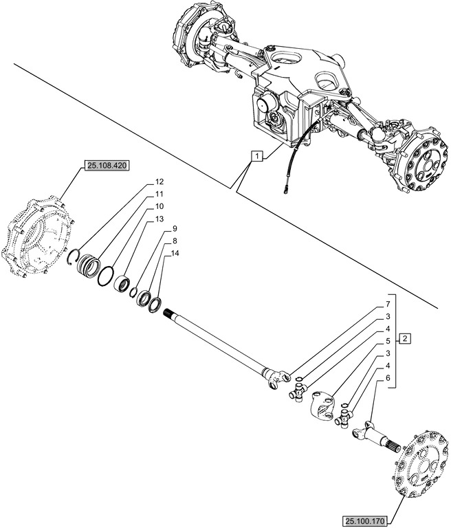 New Holland T6070 Półoś przegubowa 84184130 - Ημιαξονιο για Γεωργικά μηχανήματα: φωτογραφία 1 New Holland T6070 Półoś przegubowa 84184130 - Ημιαξονιο για Γεωργικά μηχανήματα: φωτογραφία 1