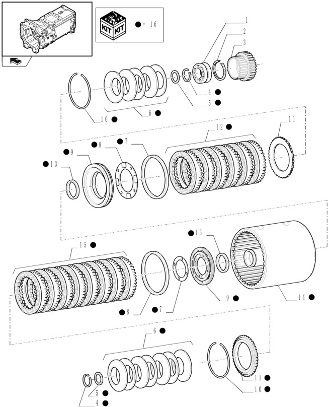 New Holland T6090 Zestaw sprzęgieł 1/2 - 3/4 speed 87730396 - Συμπλέκτης και ανταλλακτικά για Τρακτέρ: φωτογραφία 1 New Holland T6090 Zestaw sprzęgieł 1/2 - 3/4 speed 87730396 - Συμπλέκτης και ανταλλακτικά για Τρακτέρ: φωτογραφία 1