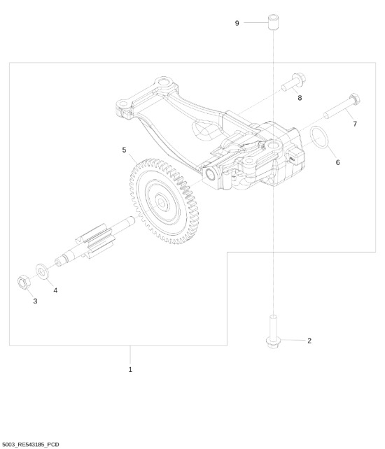 RE543187 John Deere 8345R - Pompa olejowa - Αντλίας λαδιού για Γεωργικά μηχανήματα: φωτογραφία 1 RE543187 John Deere 8345R - Pompa olejowa - Αντλίας λαδιού για Γεωργικά μηχανήματα: φωτογραφία 1