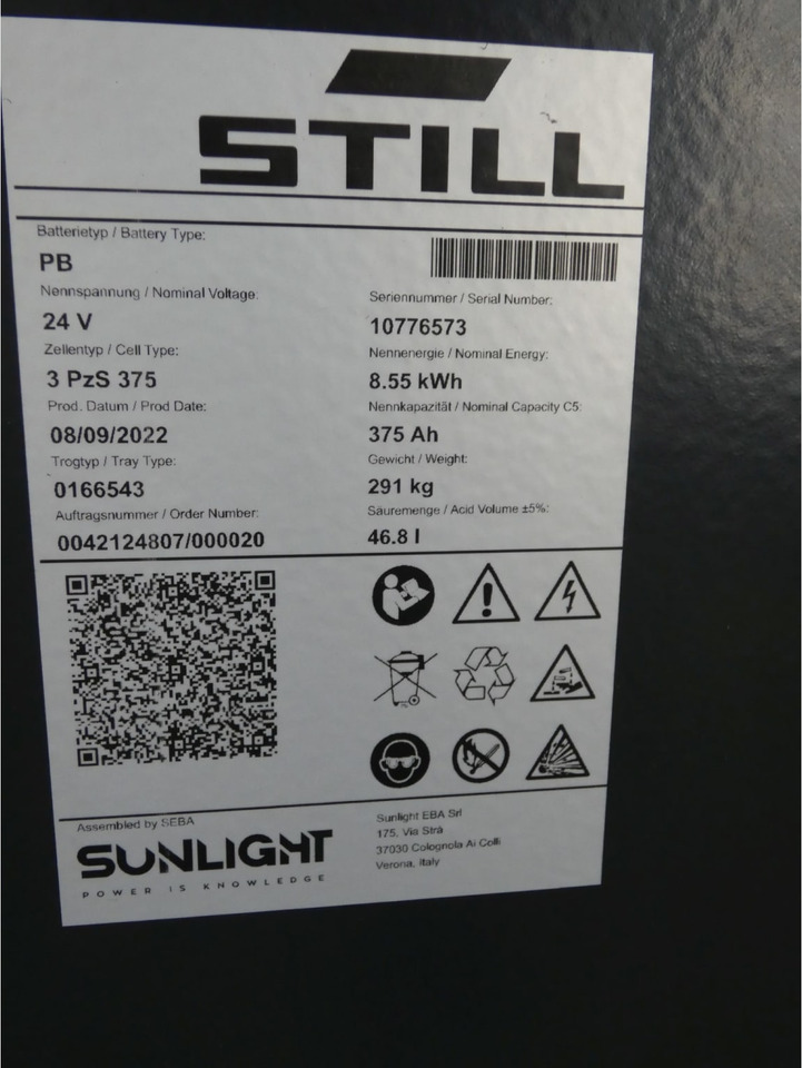 Battery Package - 4 Pcs. - Συσσωρευτής για Ανυψωτικό μηχάνημα: φωτογραφία 2 Battery Package - 4 Pcs. - Συσσωρευτής για Ανυψωτικό μηχάνημα: φωτογραφία 2
