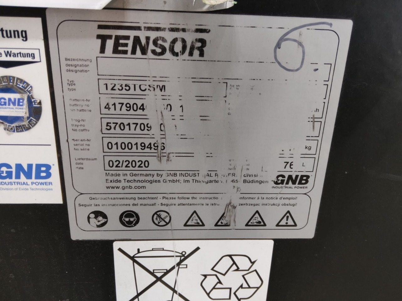 GNB Battery 48V 640Ah - Συσσωρευτής για Ανυψωτικό μηχάνημα: φωτογραφία 2 GNB Battery 48V 640Ah - Συσσωρευτής για Ανυψωτικό μηχάνημα: φωτογραφία 2