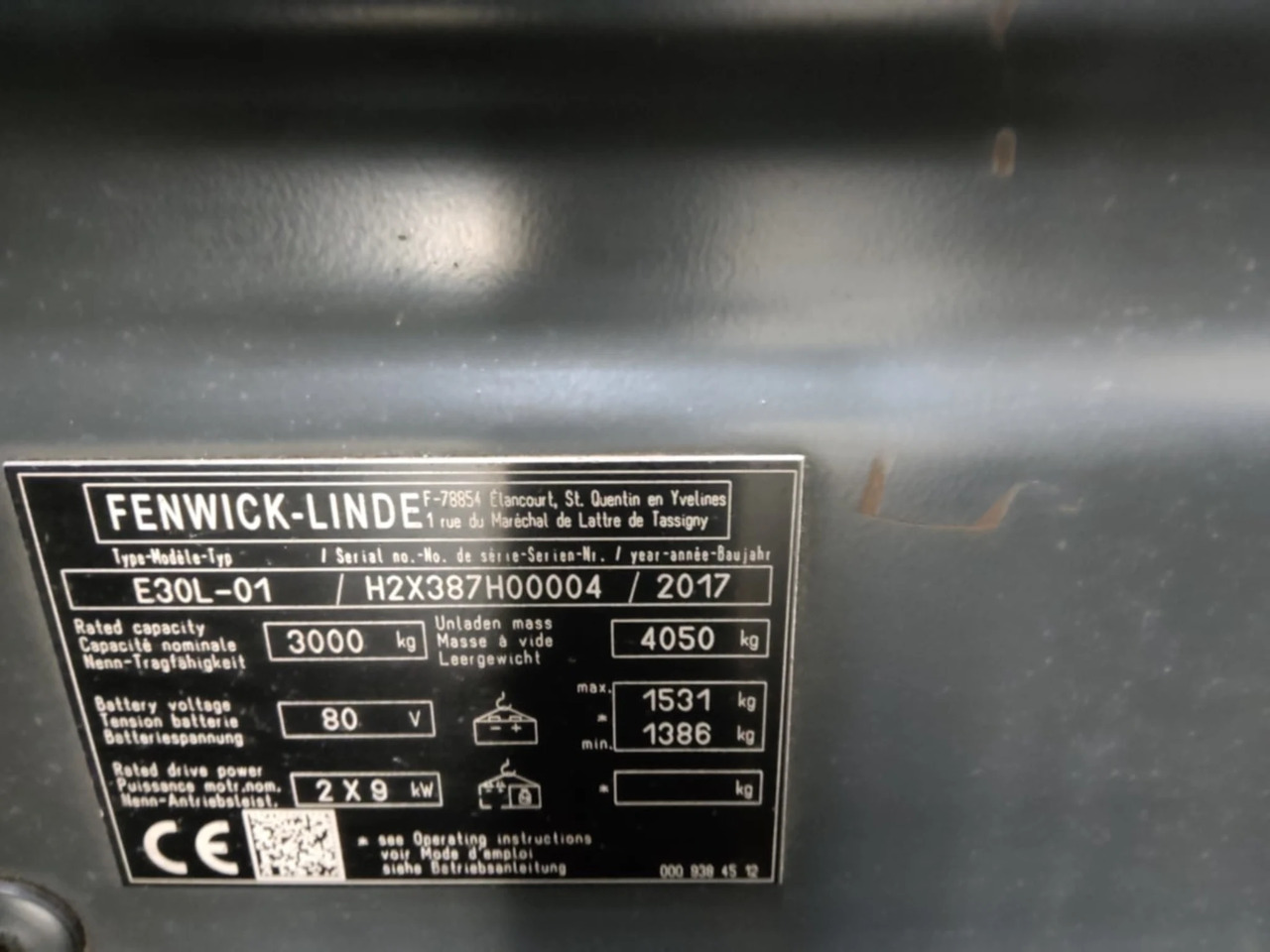 Linde E30L-01 - Ηλεκτροκίνητο περονοφόρο: φωτογραφία 5 Linde E30L-01 - Ηλεκτροκίνητο περονοφόρο: φωτογραφία 5
