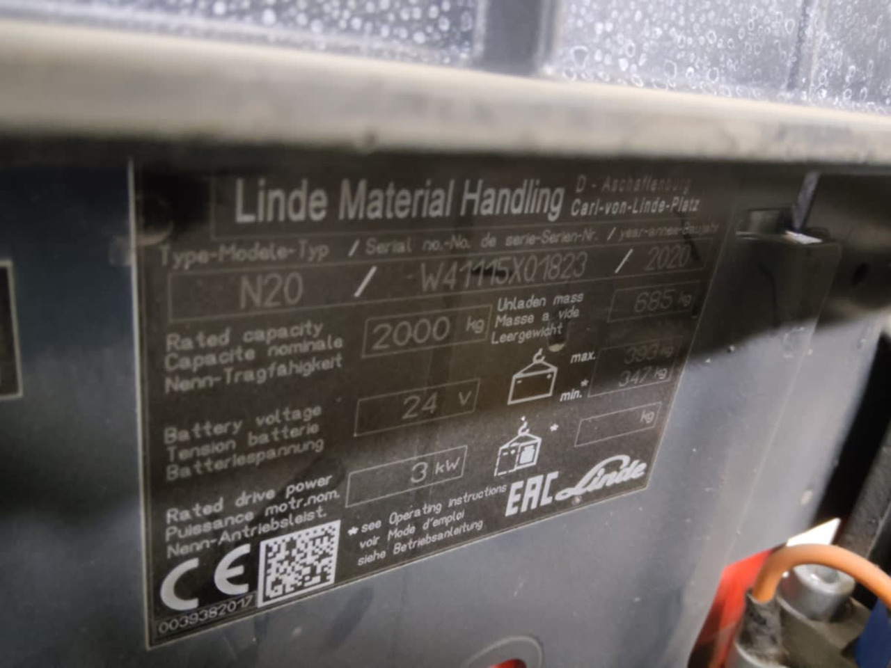 Linde N20/540mm/2400mm - Μηχάνημα συλλογής παραγγελιών: φωτογραφία 5 Linde N20/540mm/2400mm - Μηχάνημα συλλογής παραγγελιών: φωτογραφία 5