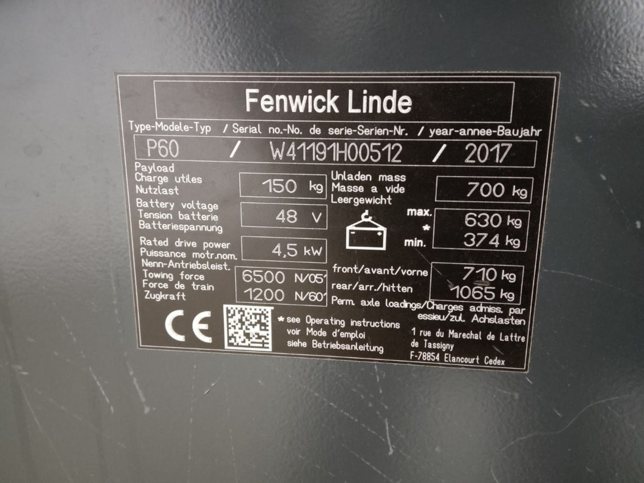 Linde P60 - Μηχάνημα έλξης: φωτογραφία 5 Linde P60 - Μηχάνημα έλξης: φωτογραφία 5