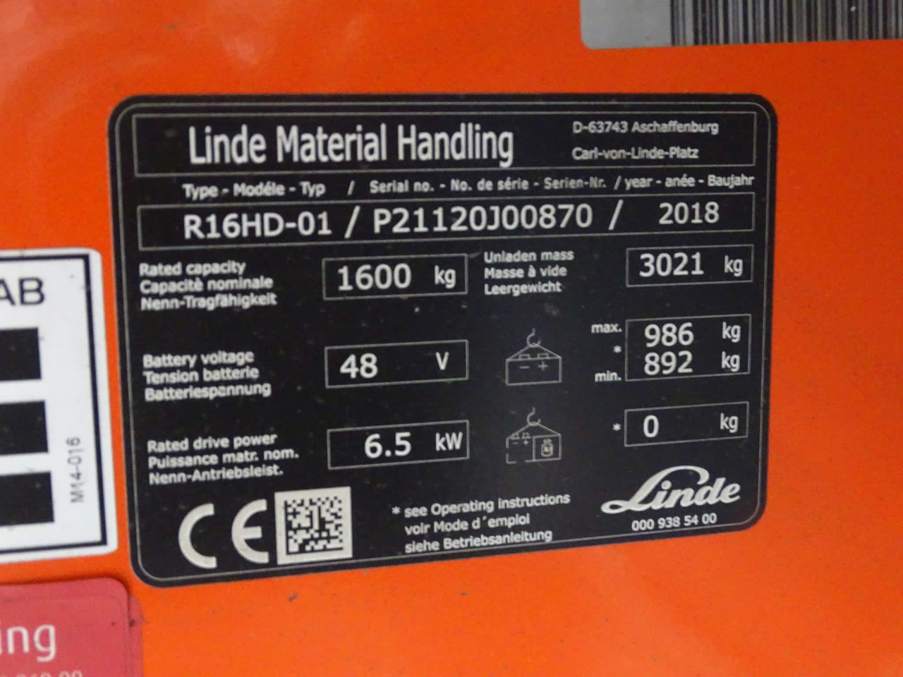 Linde R16HD-01 - Ανυψωτικό στενών δρόμων: φωτογραφία 2 Linde R16HD-01 - Ανυψωτικό στενών δρόμων: φωτογραφία 2