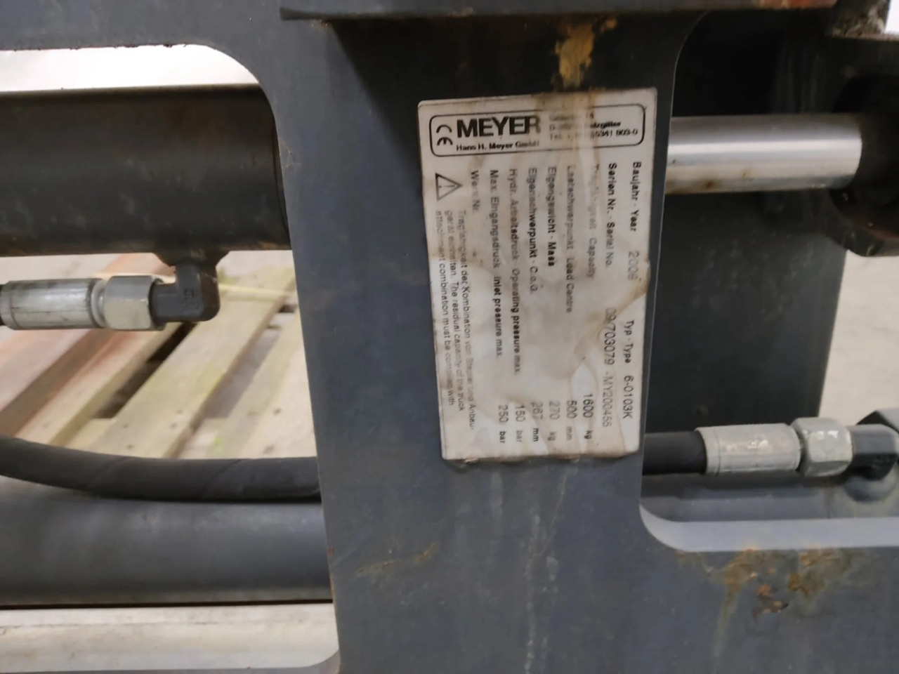 Meyer 6-0103K - Παρελκόμενα για Ανυψωτικό μηχάνημα: φωτογραφία 2 Meyer 6-0103K - Παρελκόμενα για Ανυψωτικό μηχάνημα: φωτογραφία 2