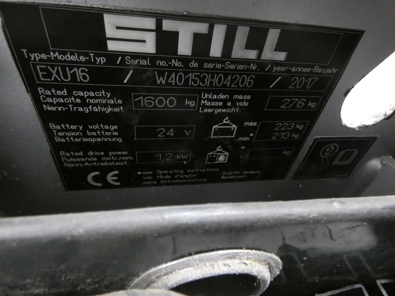 STILL EXU16 - Παλετοφόρο: φωτογραφία 5 STILL EXU16 - Παλετοφόρο: φωτογραφία 5