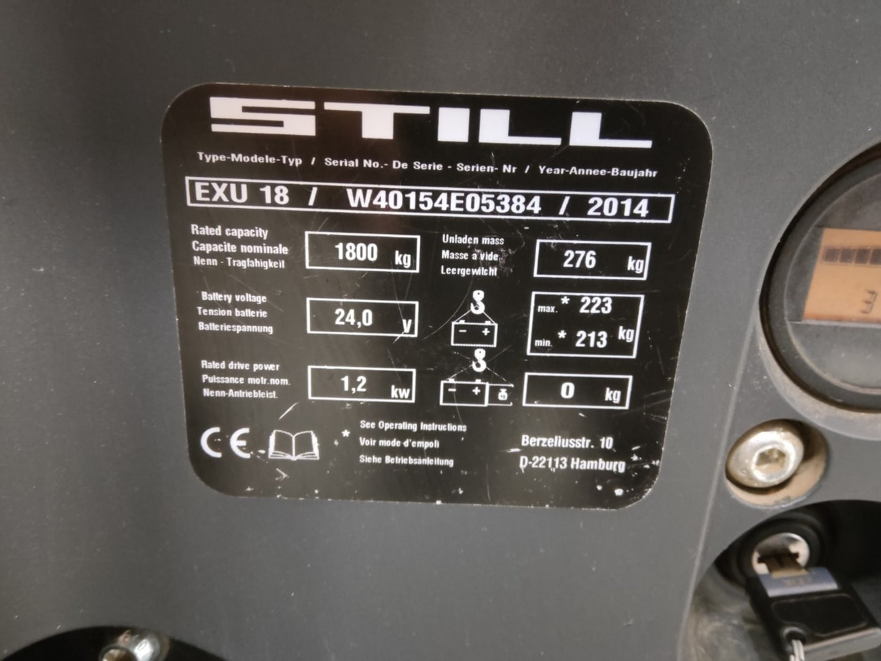 STILL EXU18 - Παλετοφόρο: φωτογραφία 5 STILL EXU18 - Παλετοφόρο: φωτογραφία 5