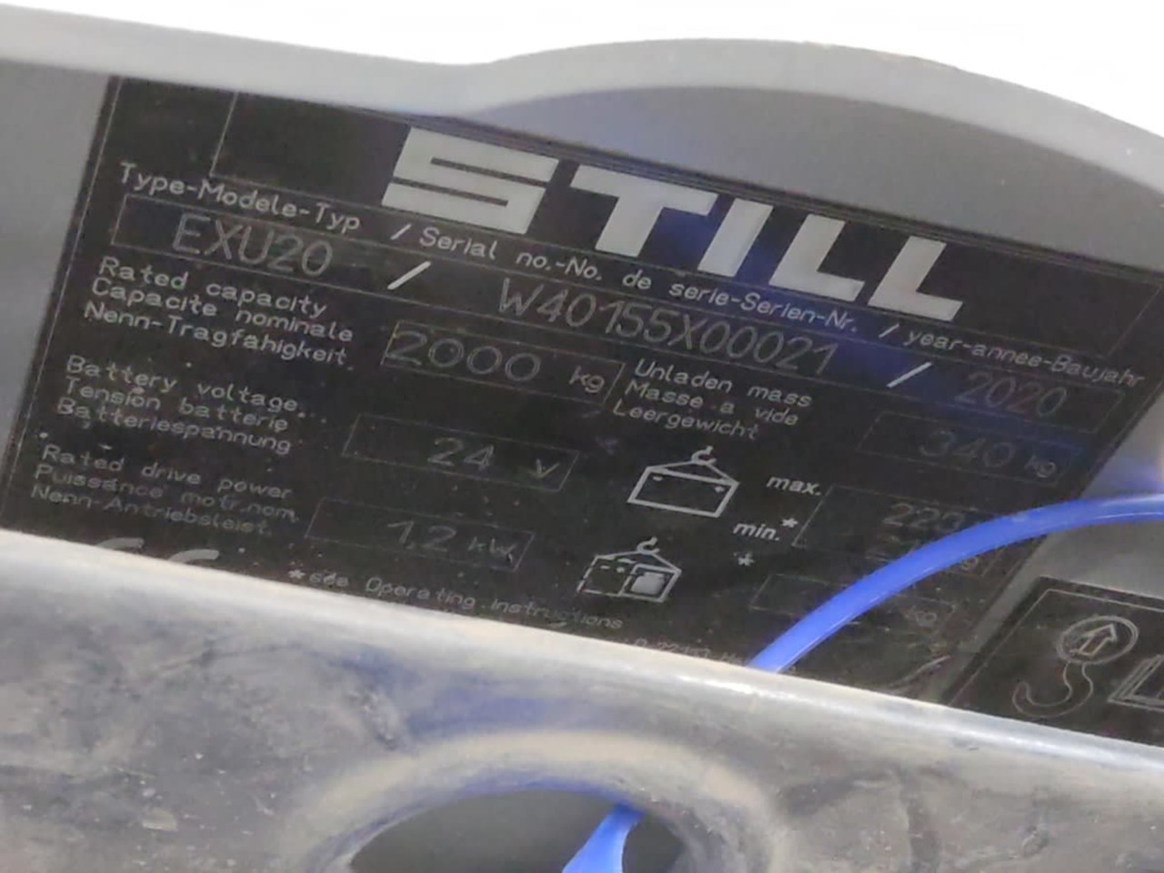 STILL EXU20/1800mm - Παλετοφόρο: φωτογραφία 5 STILL EXU20/1800mm - Παλετοφόρο: φωτογραφία 5