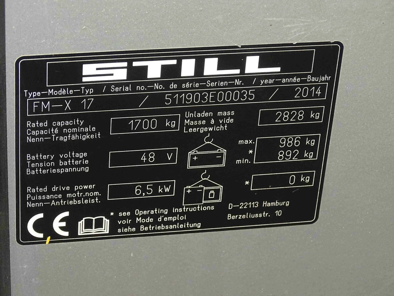 STILL FM-X17 - Ανυψωτικό στενών δρόμων: φωτογραφία 5 STILL FM-X17 - Ανυψωτικό στενών δρόμων: φωτογραφία 5