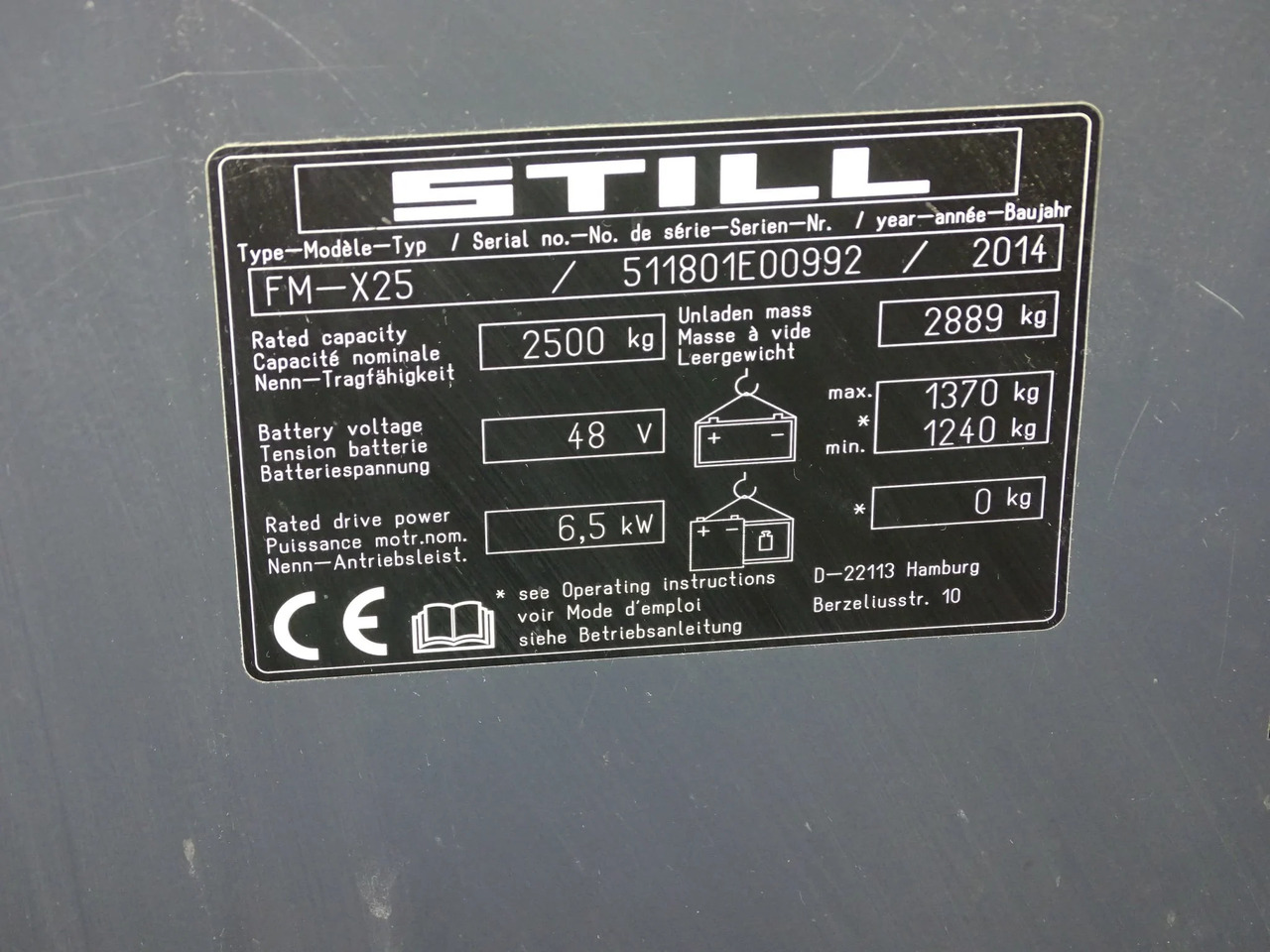 STILL FM-X25 - Ανυψωτικό στενών δρόμων: φωτογραφία 5 STILL FM-X25 - Ανυψωτικό στενών δρόμων: φωτογραφία 5