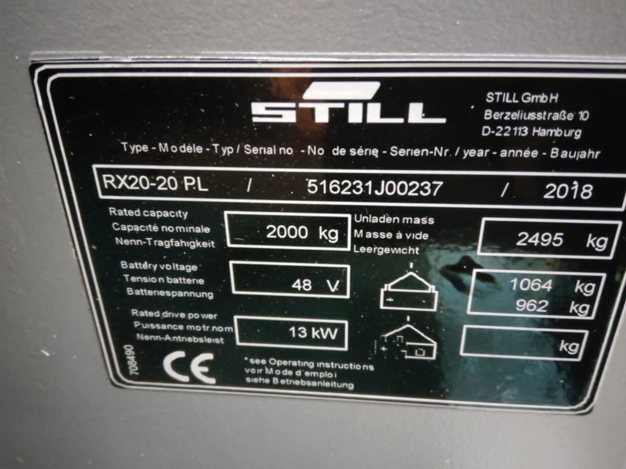 STILL RX20-20PL - Ηλεκτροκίνητο περονοφόρο: φωτογραφία 4 STILL RX20-20PL - Ηλεκτροκίνητο περονοφόρο: φωτογραφία 4