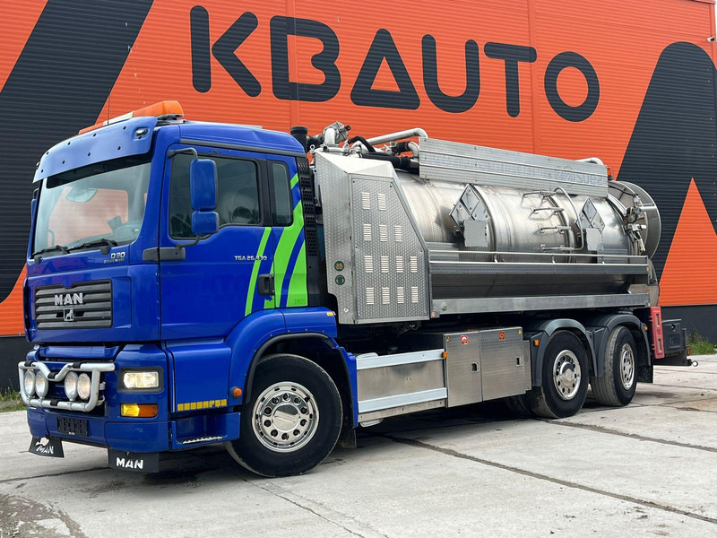 MAN TGA 26.430 6x2*4 TANK 13700 l / VACUUM MORO PM200R - 2283 hours / PRESSURE Pratissoli KF38 - 40 l/min - 150 bar - Όχημα εκκένωσης βόθρων: φωτογραφία 1 MAN TGA 26.430 6x2*4 TANK 13700 l / VACUUM MORO PM200R - 2283 hours / PRESSURE Pratissoli KF38 - 40 l/min - 150 bar - Όχημα εκκένωσης βόθρων: φωτογραφία 1