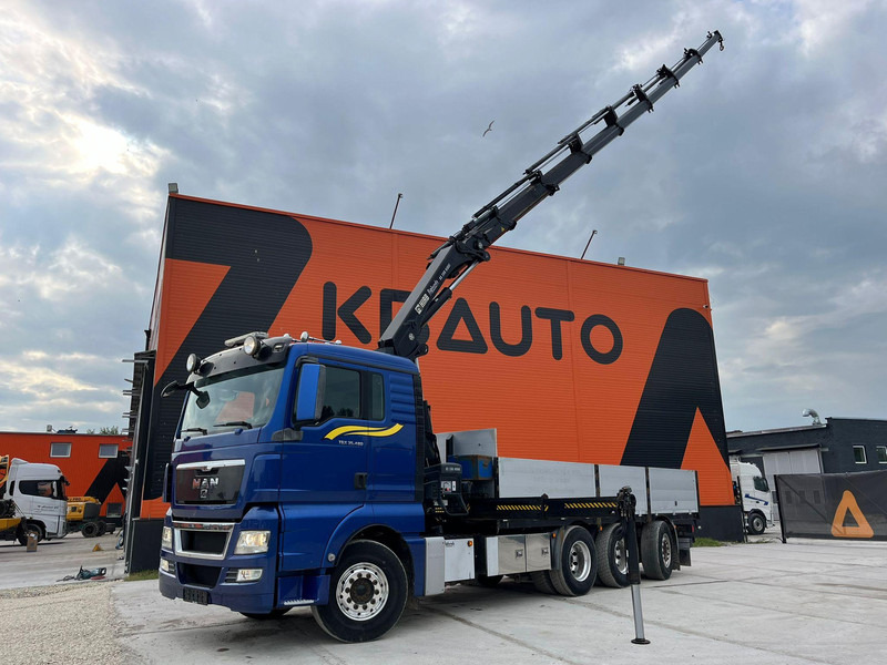 MAN TGX 35.480 8x4*4 HIAB 288E-7 / PLATFORM L=6397 mm - Φορτηγό με ανοιχτή καρότσα, Φορτηγό με γερανό: φωτογραφία 1 MAN TGX 35.480 8x4*4 HIAB 288E-7 / PLATFORM L=6397 mm - Φορτηγό με ανοιχτή καρότσα, Φορτηγό με γερανό: φωτογραφία 1