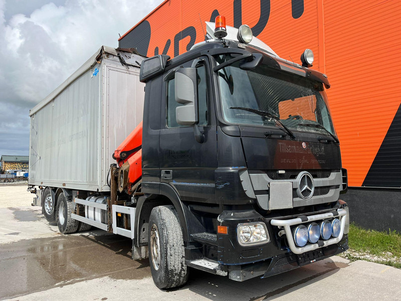 Mercedes-Benz Actros 2536 6x2*4 PK18002 / BOX L=6965 mm - Φορτηγό με ανοιχτή καρότσα, Φορτηγό με γερανό: φωτογραφία 3 Mercedes-Benz Actros 2536 6x2*4 PK18002 / BOX L=6965 mm - Φορτηγό με ανοιχτή καρότσα, Φορτηγό με γερανό: φωτογραφία 3