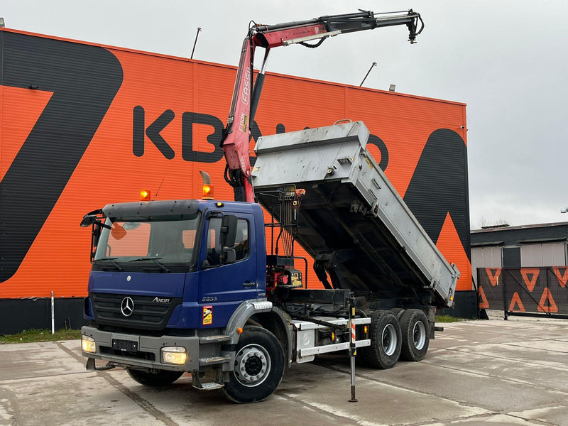 Mercedes-Benz Axor 2633 6x4 FASSI F110AK22 / BOX L=5040 mm - Φορτηγό ανατρεπόμενο, Φορτηγό με γερανό: φωτογραφία 1 Mercedes-Benz Axor 2633 6x4 FASSI F110AK22 / BOX L=5040 mm - Φορτηγό ανατρεπόμενο, Φορτηγό με γερανό: φωτογραφία 1