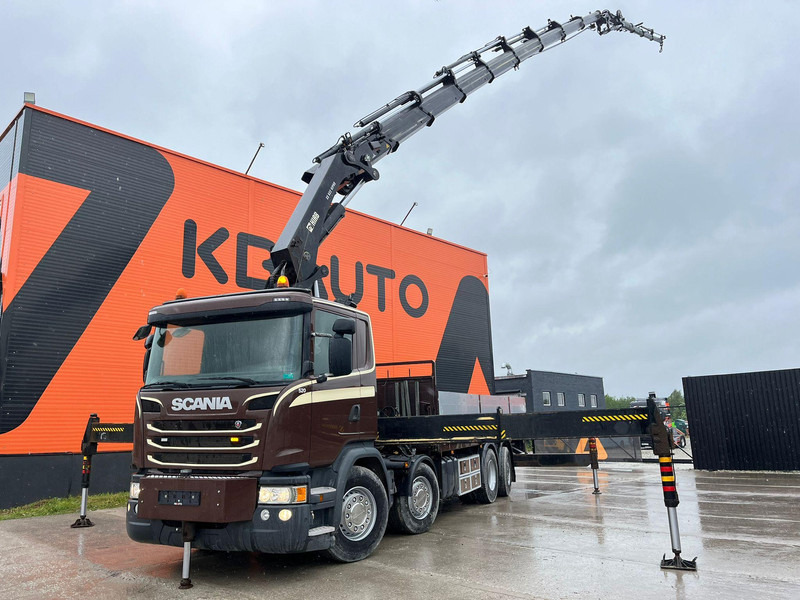 Scania G 450 8x2*6 HIAB 622E-8 + JIB / PLATFORM L=6715 mm - Φορτηγό με ανοιχτή καρότσα, Φορτηγό με γερανό: φωτογραφία 1 Scania G 450 8x2*6 HIAB 622E-8 + JIB / PLATFORM L=6715 mm - Φορτηγό με ανοιχτή καρότσα, Φορτηγό με γερανό: φωτογραφία 1