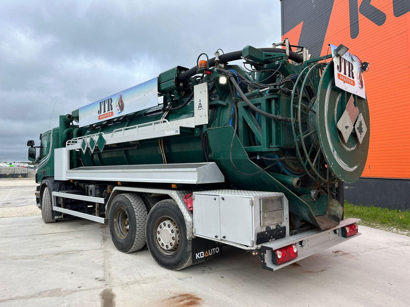 Όχημα εκκένωσης βόθρων Scania P 360 6x2*4 Larsen A/S TANK 10000 l / VACUUM Vacustar W1300R / PRESSURE Uraca F716: φωτογραφία 7