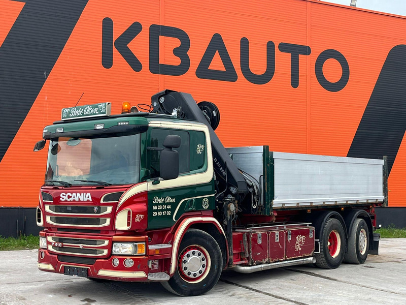 Scania P 410 6x2*4 HIAB 211EP-5 / BOX L=5386 mm - Φορτηγό ανατρεπόμενο, Φορτηγό με γερανό: φωτογραφία 2 Scania P 410 6x2*4 HIAB 211EP-5 / BOX L=5386 mm - Φορτηγό ανατρεπόμενο, Φορτηγό με γερανό: φωτογραφία 2
