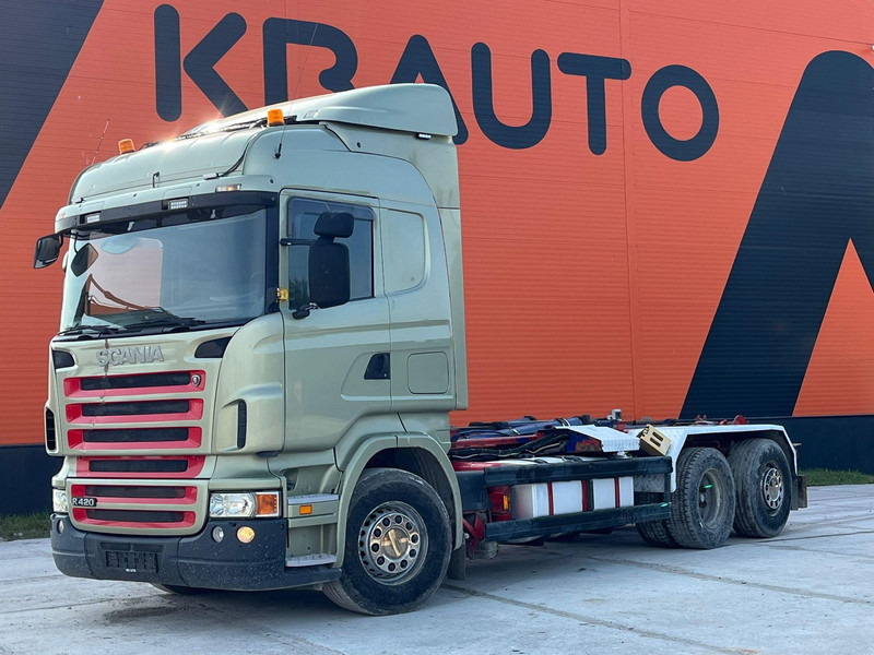 Scania R 420 6x2 PALFINGER T 20 ton / L=5450 mm / RETARDER - Φορτηγό φόρτωσης γάντζου: φωτογραφία 1 Scania R 420 6x2 PALFINGER T 20 ton / L=5450 mm / RETARDER - Φορτηγό φόρτωσης γάντζου: φωτογραφία 1