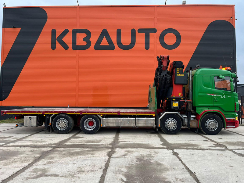 Scania R 480 8x2*6 PK 65002 + JIB / PLATFORM L=7518 mm - Φορτηγό με ανοιχτή καρότσα, Φορτηγό με γερανό: φωτογραφία 5 Scania R 480 8x2*6 PK 65002 + JIB / PLATFORM L=7518 mm - Φορτηγό με ανοιχτή καρότσα, Φορτηγό με γερανό: φωτογραφία 5