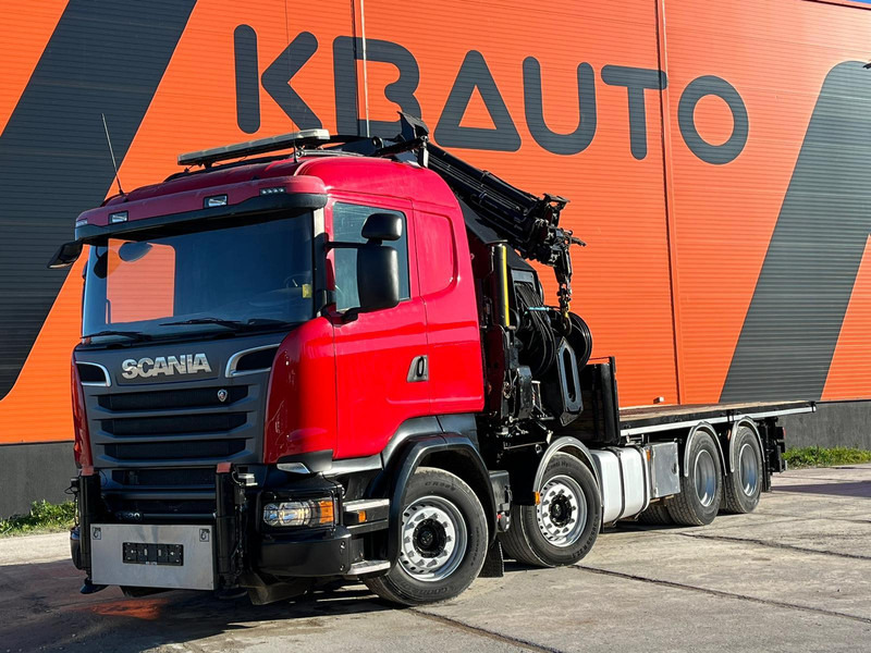 Scania R 520 8x4 COMBI / HIAB 1058E-8 + JIB / PLATFORM L=6269 mm - Φορτηγό με ανοιχτή καρότσα, Φορτηγό με γερανό: φωτογραφία 2 Scania R 520 8x4 COMBI / HIAB 1058E-8 + JIB / PLATFORM L=6269 mm - Φορτηγό με ανοιχτή καρότσα, Φορτηγό με γερανό: φωτογραφία 2