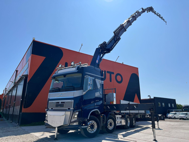 Volvo FH 16 650 8x2*6 HMF 6020K-RC + JIB / PLATFORM L=6344 mm - Φορτηγό με ανοιχτή καρότσα, Φορτηγό με γερανό: φωτογραφία 1 Volvo FH 16 650 8x2*6 HMF 6020K-RC + JIB / PLATFORM L=6344 mm - Φορτηγό με ανοιχτή καρότσα, Φορτηγό με γερανό: φωτογραφία 1
