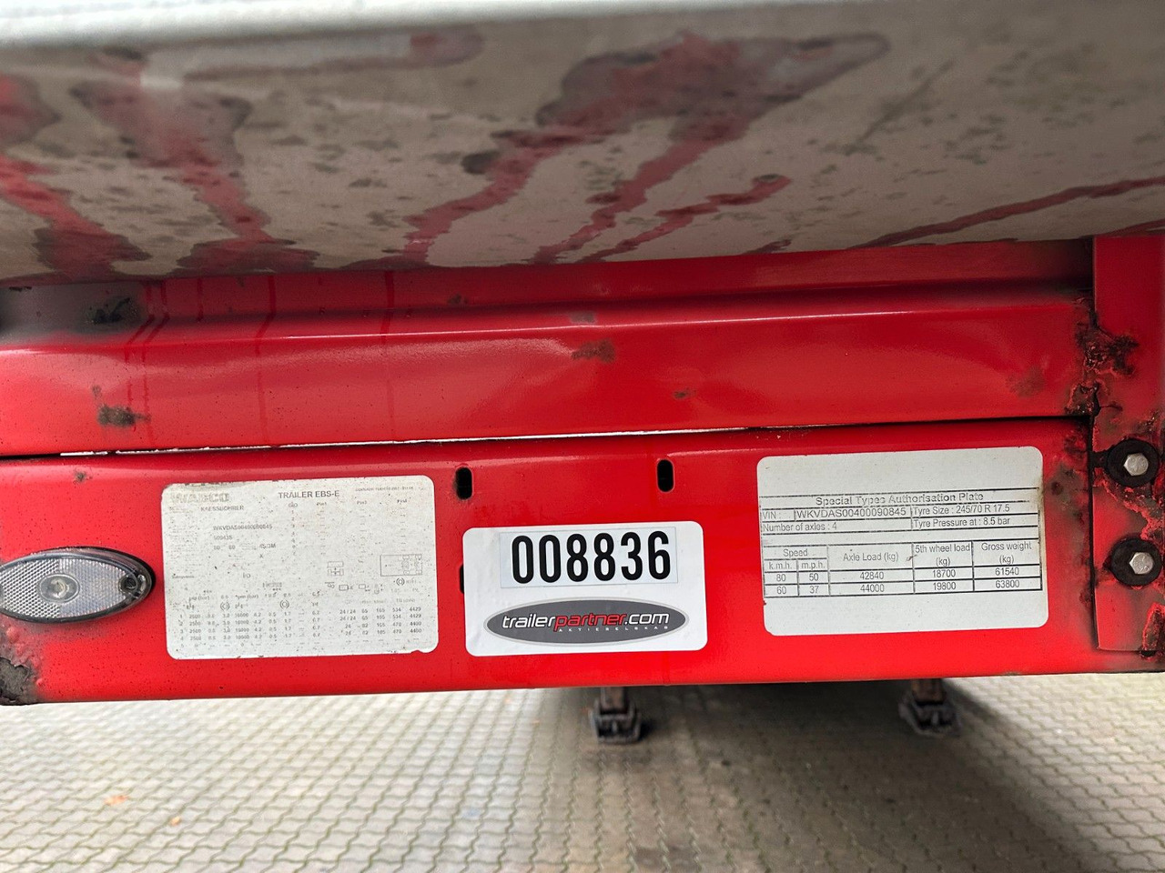 Επικαθήμενο με χαμηλό δάπεδο Kässbohrer 4 achs tieflader / ausziehbar: φωτογραφία 8