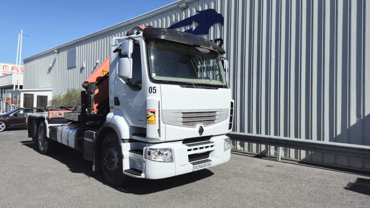 Renault Premium avec grue PALFINGER PK 18000 - Φορτηγό φόρτωσης γάντζου, Φορτηγό με γερανό: φωτογραφία 4 Renault Premium avec grue PALFINGER PK 18000 - Φορτηγό φόρτωσης γάντζου, Φορτηγό με γερανό: φωτογραφία 4