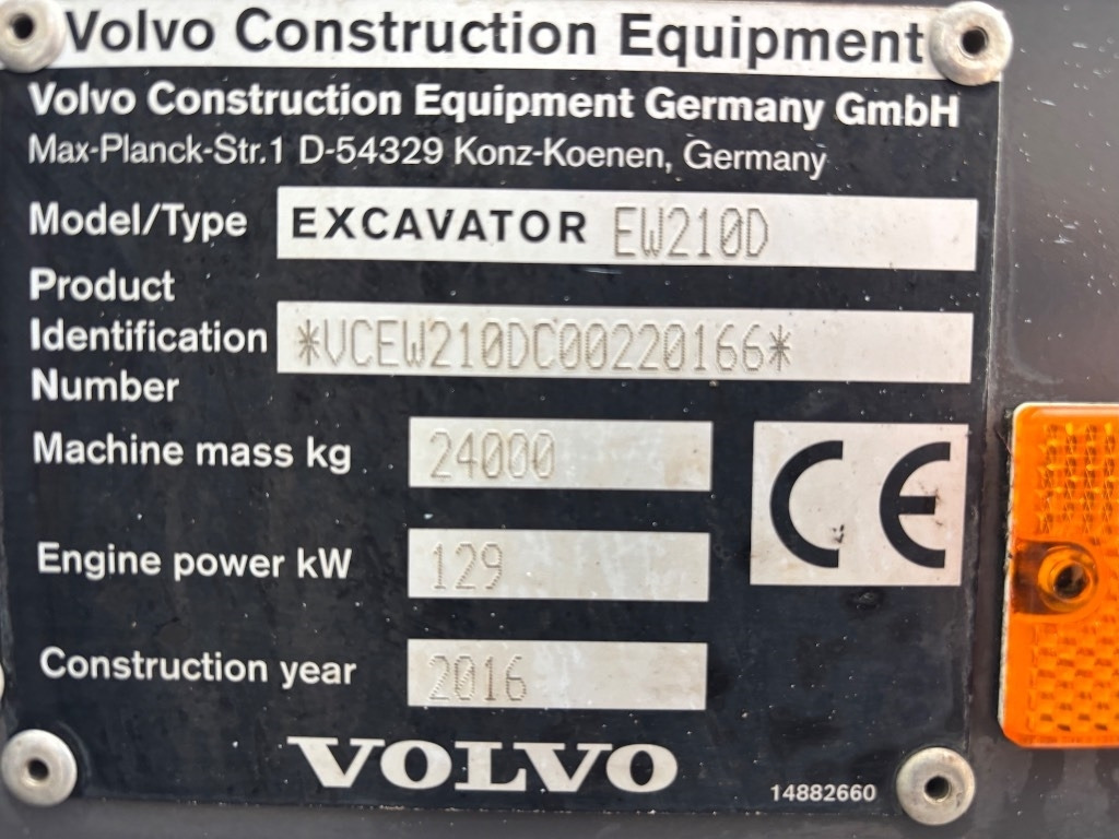 Τροχοφόρος εκσκαφέας Volvo EW 210 D - EW210 - EW210D - EW 180 - EW 240: φωτογραφία 37