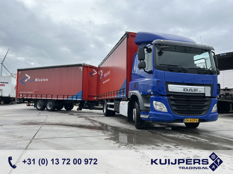 DAF CF 370 FA + Pacton MXD 218 / Curtainside Combi / Loadlift / APK TUV 05-26 - Φορτηγό μουσαμάς: φωτογραφία 1 DAF CF 370 FA + Pacton MXD 218 / Curtainside Combi / Loadlift / APK TUV 05-26 - Φορτηγό μουσαμάς: φωτογραφία 1