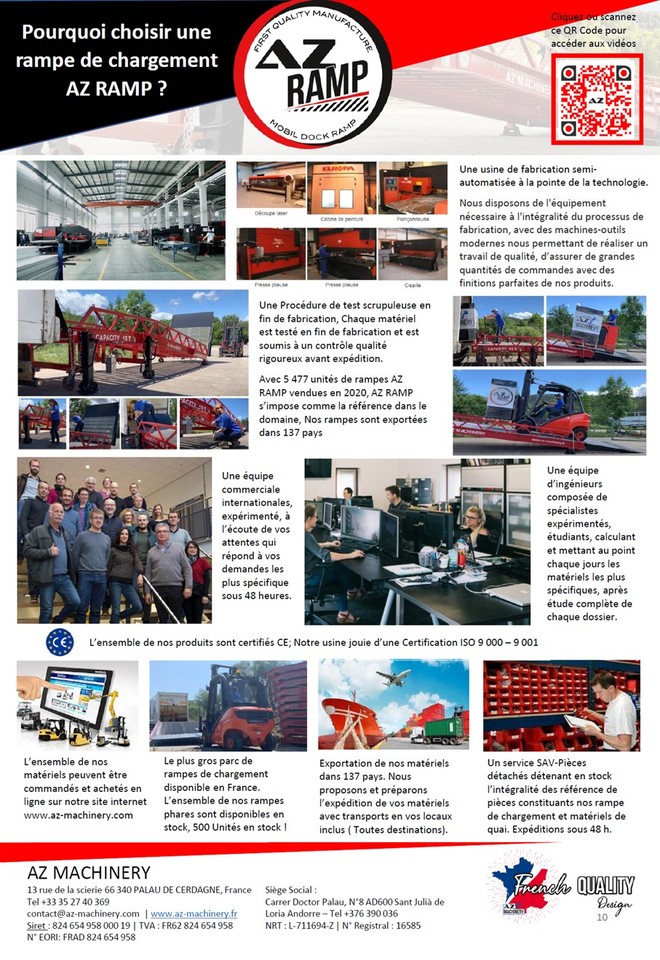 AZ RAMP EASY-XL 8 mobile loading ramp - Ράμπα φόρτωσης: φωτογραφία 5 AZ RAMP EASY-XL 8 mobile loading ramp - Ράμπα φόρτωσης: φωτογραφία 5