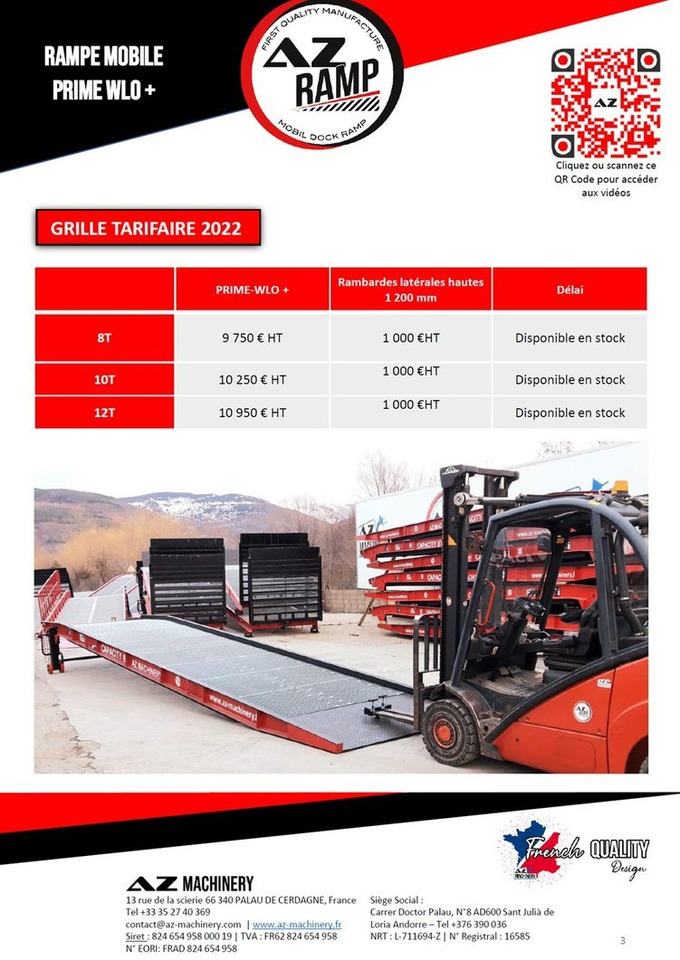 Νέα Ράμπα φόρτωσης AZ RAMP-PRIME PRIME WLO + 8 . Industrial Mobil Loading Ramp: φωτογραφία 7 Νέα Ράμπα φόρτωσης AZ RAMP-PRIME PRIME WLO + 8 . Industrial Mobil Loading Ramp: φωτογραφία 7