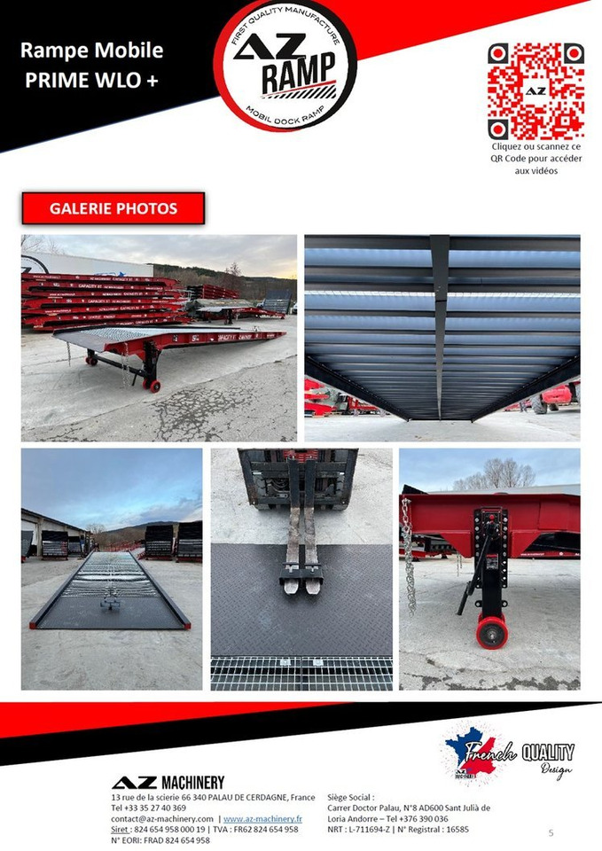Νέα Ράμπα φόρτωσης AZ RAMP-PRIME PRIME WLO + 8 . Industrial Mobil Loading Ramp: φωτογραφία 5 Νέα Ράμπα φόρτωσης AZ RAMP-PRIME PRIME WLO + 8 . Industrial Mobil Loading Ramp: φωτογραφία 5