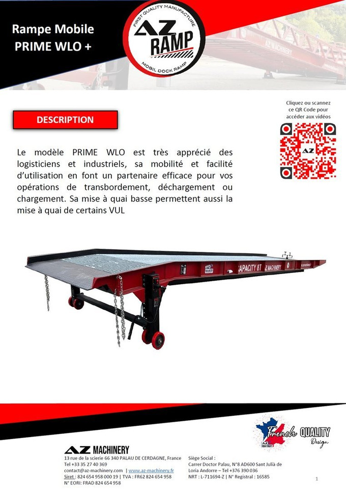 AZ RAMP-PRIME PRIME WLO + 8 . Industrial Mobil Loading Ramp - Ράμπα φόρτωσης: φωτογραφία 3 AZ RAMP-PRIME PRIME WLO + 8 . Industrial Mobil Loading Ramp - Ράμπα φόρτωσης: φωτογραφία 3