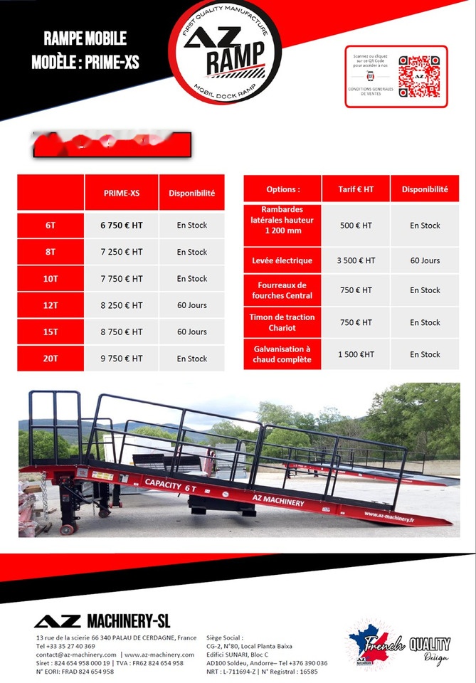 AZ RAMP PRIME XS-6 mobile loading ramp - Ράμπα φόρτωσης: φωτογραφία 4 AZ RAMP PRIME XS-6 mobile loading ramp - Ράμπα φόρτωσης: φωτογραφία 4