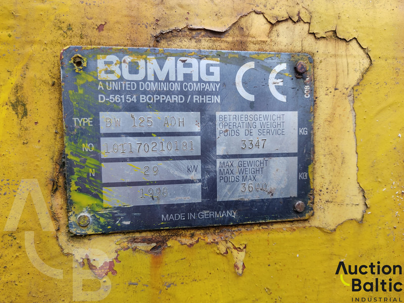 Οδοστρωτήρας Bomag BW 125 A D H: φωτογραφία 16