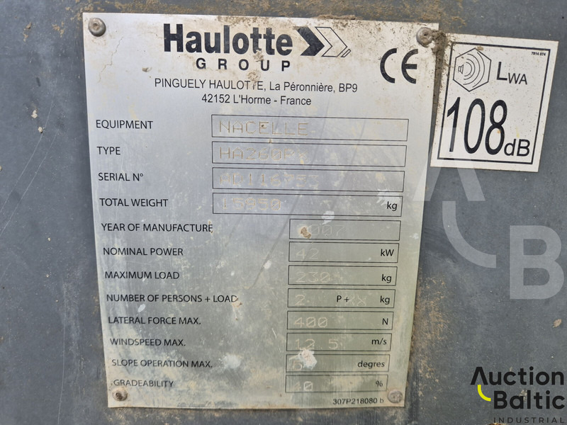 Καλαθοφόρο ανυψωτικό Haulotte HA 260 PX: φωτογραφία 20