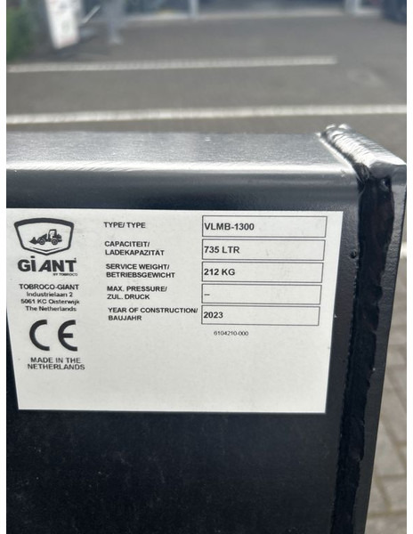 Tobroco Volumebak 130 cm Giant aanspan - Κουβάς για Κατασκευή μηχανήματα: φωτογραφία 5 Tobroco Volumebak 130 cm Giant aanspan - Κουβάς για Κατασκευή μηχανήματα: φωτογραφία 5