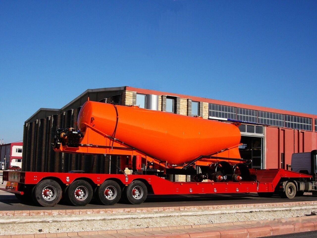 Νέα Επικαθήμενο με χαμηλό δάπεδο AME 100 Ton, Front Loading 4 Axle Lowbed Semi Trailer: φωτογραφία 6