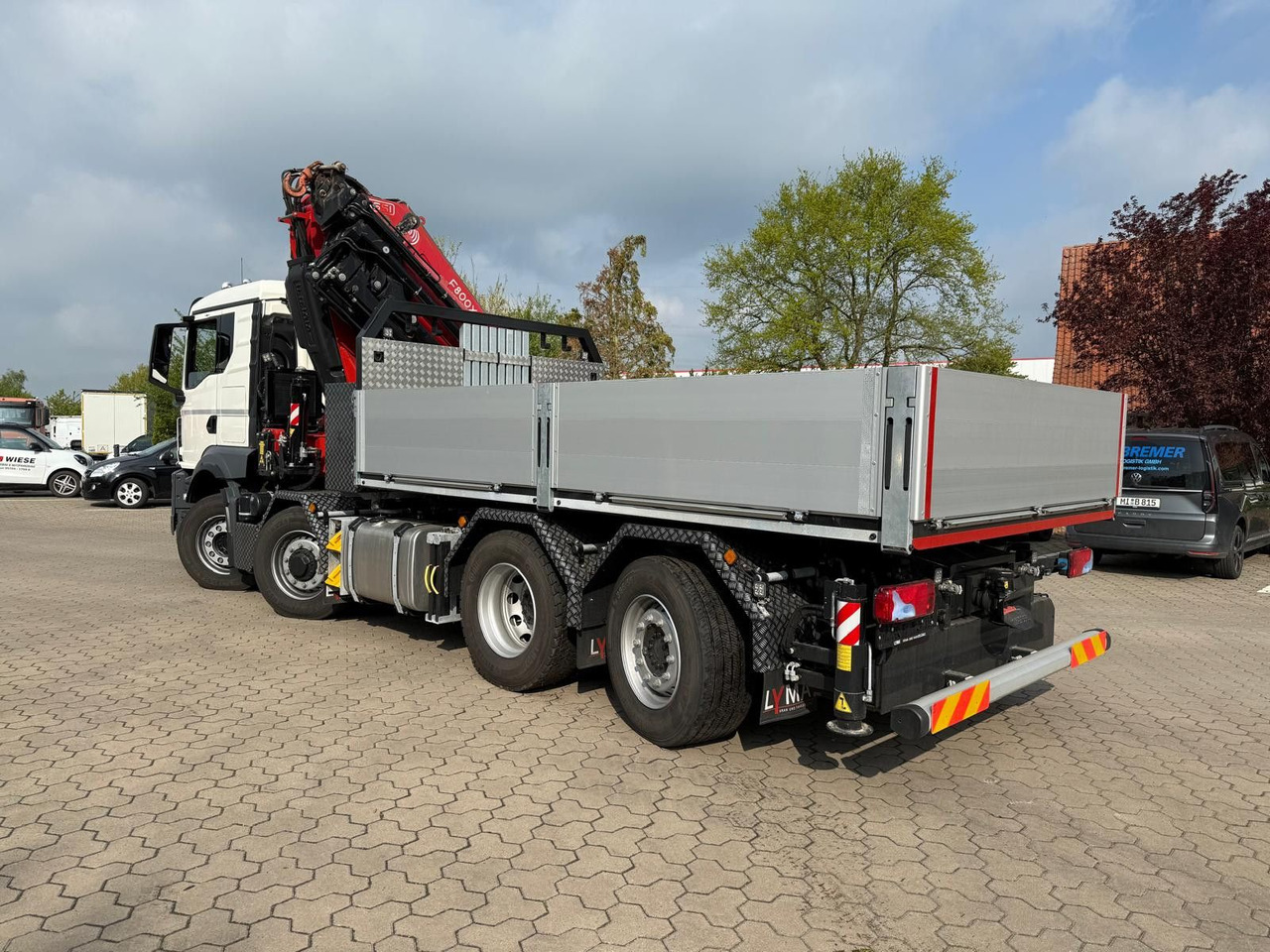 MAN 35.520 8x4 mit Kran Fassi F800 RA2.28 - Φορτηγό με ανοιχτή καρότσα, Φορτηγό με γερανό: φωτογραφία 1 MAN 35.520 8x4 mit Kran Fassi F800 RA2.28 - Φορτηγό με ανοιχτή καρότσα, Φορτηγό με γερανό: φωτογραφία 1