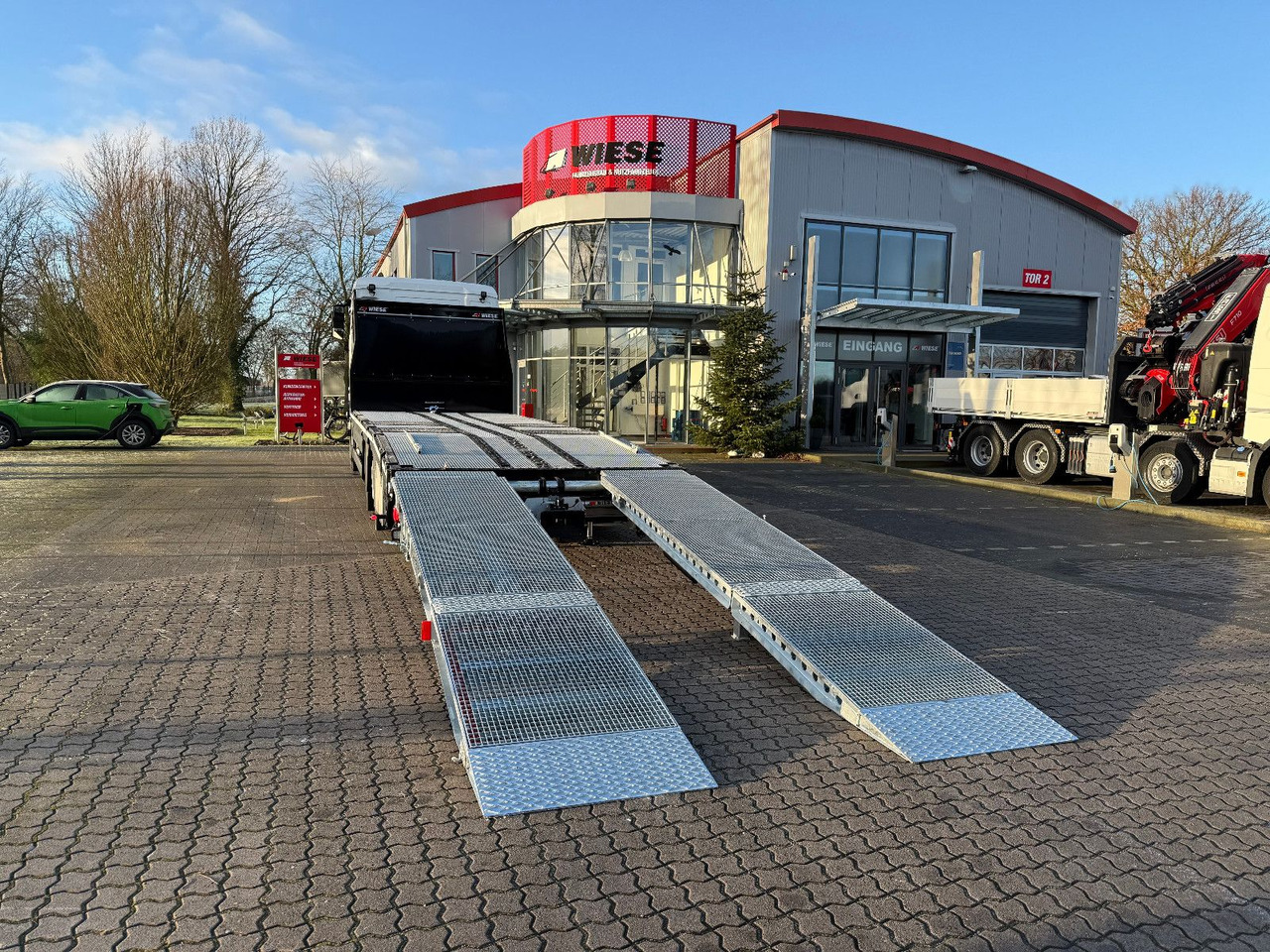 MAN Baumaschinen-  Arbeitsbühnentransporter Rampen - Φορτηγό αυτοκινητάμαξα: φωτογραφία 4 MAN Baumaschinen-  Arbeitsbühnentransporter Rampen - Φορτηγό αυτοκινητάμαξα: φωτογραφία 4