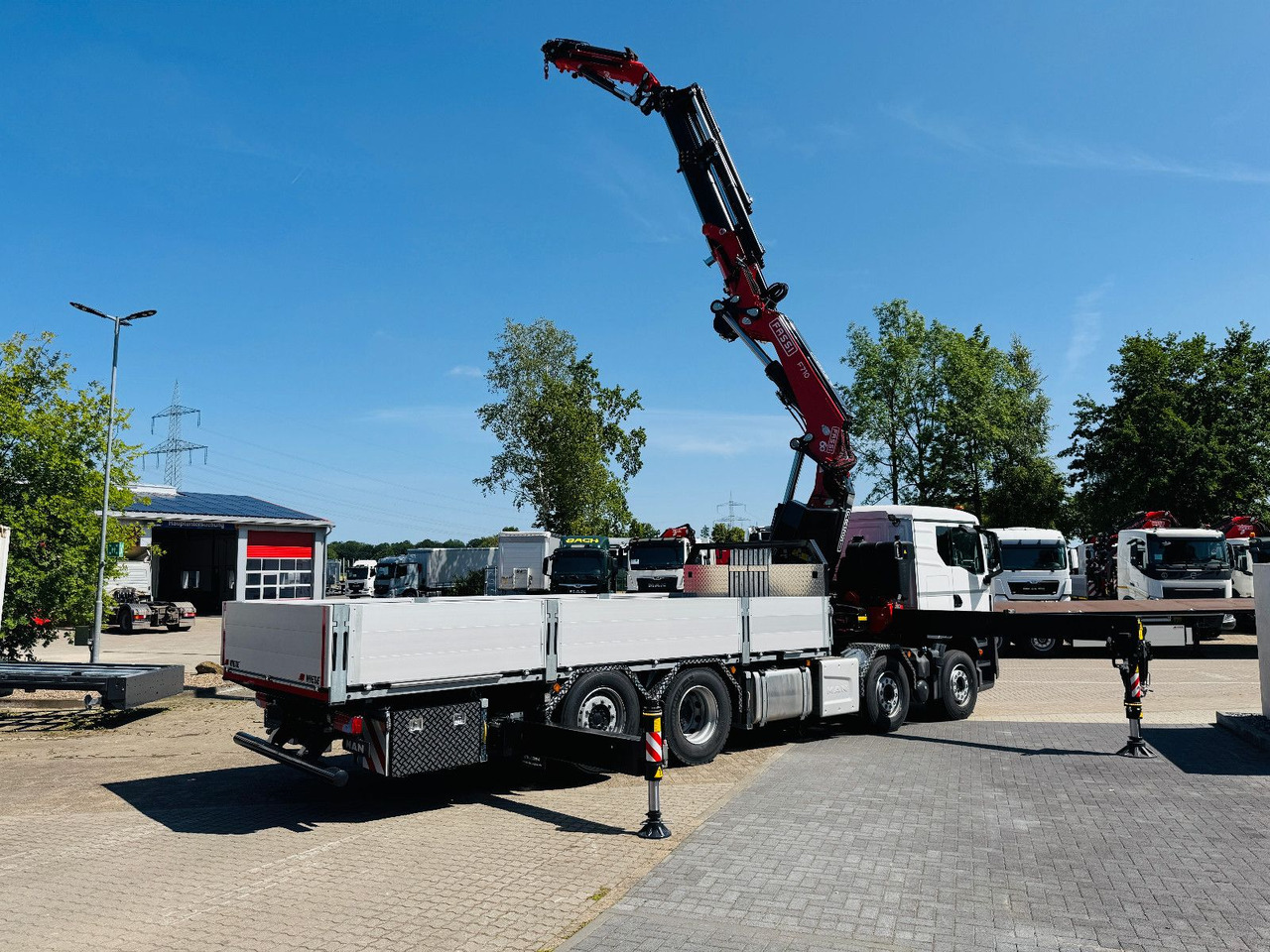 MAN TGS 32.510 mit F710 Frontkran sofort - Φορτηγό με ανοιχτή καρότσα, Φορτηγό με γερανό: φωτογραφία 3 MAN TGS 32.510 mit F710 Frontkran sofort - Φορτηγό με ανοιχτή καρότσα, Φορτηγό με γερανό: φωτογραφία 3